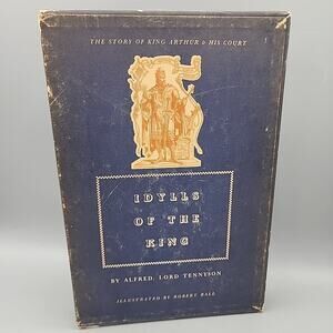 Idylls of the King by Alfred Lord Tennyson 1939 Heritage Press with Slip Case